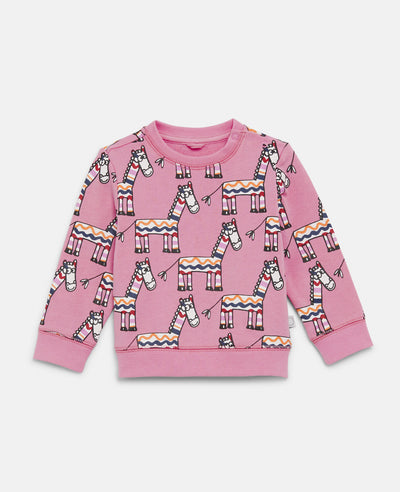 Baby Zebra Print Fleece Tracksuit Set