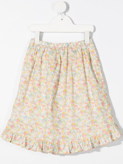 Ruffled floral print skirt Skirt