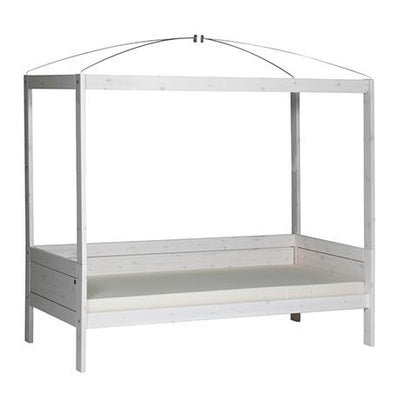 FAIRY DUST FOUR-POSTER BED/STANDARD SLATS WHITE