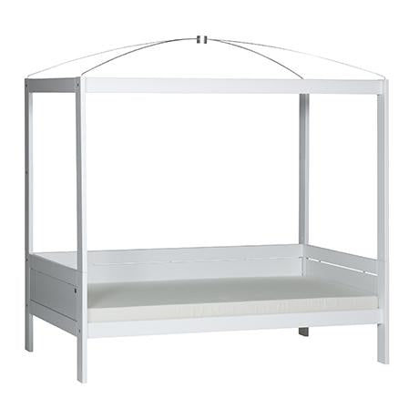 FAIRY DUST FOUR-POSTER BED/STANDARD SLATS WHITE