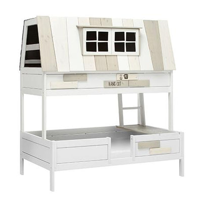 HANGOUT ON 5121 / LUXURY SLATTED BASE-WHITEWASH
