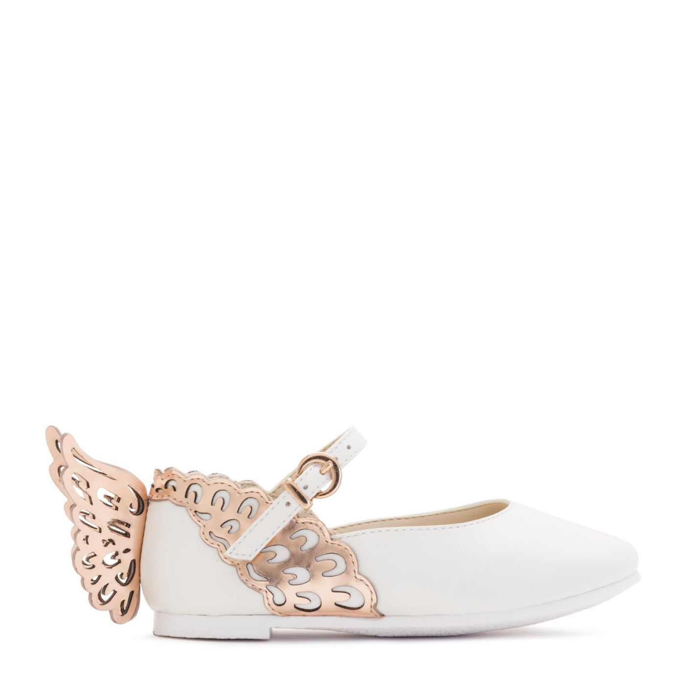 Evangeline White & Rose Gold