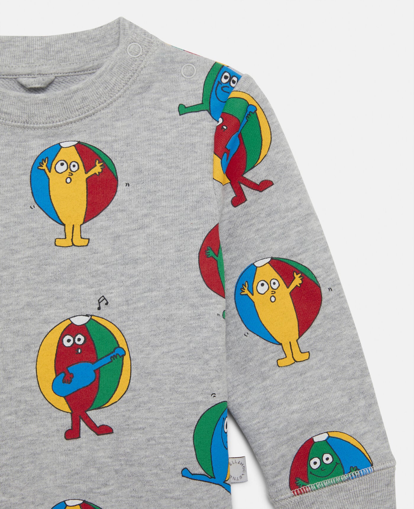 BABY BOY BEACH BALLS COTTON FLEECE TRACKSUIT SET