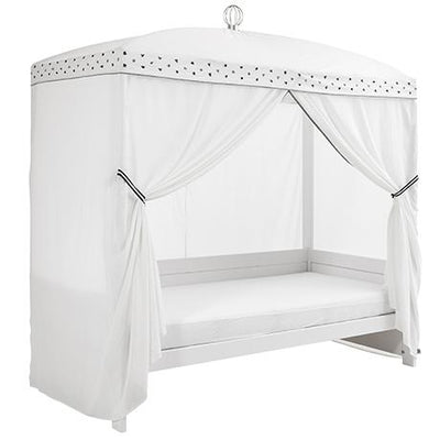 DOTTIE FOUR-POSTER BED/STANDARD SLATS WHITE