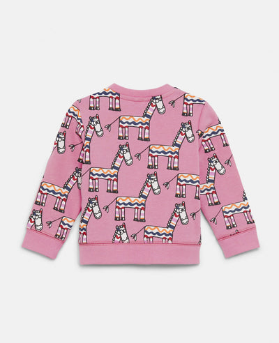 Baby Zebra Print Fleece Tracksuit Set