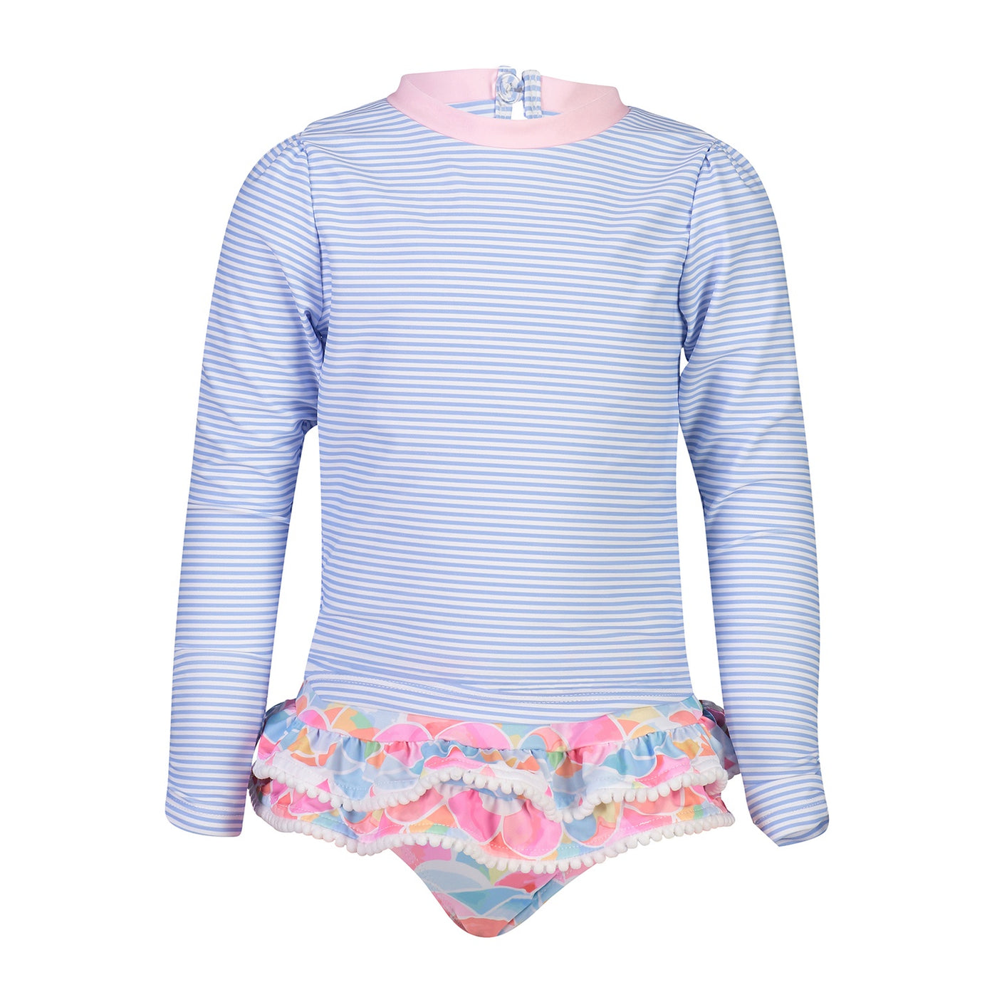 Rainbow Connection LS Ruffle Surf Suit
