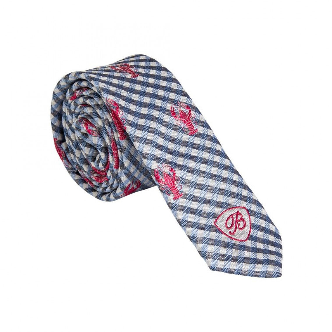 CRAVATE JACQUARD EN SOIE LOBSTER