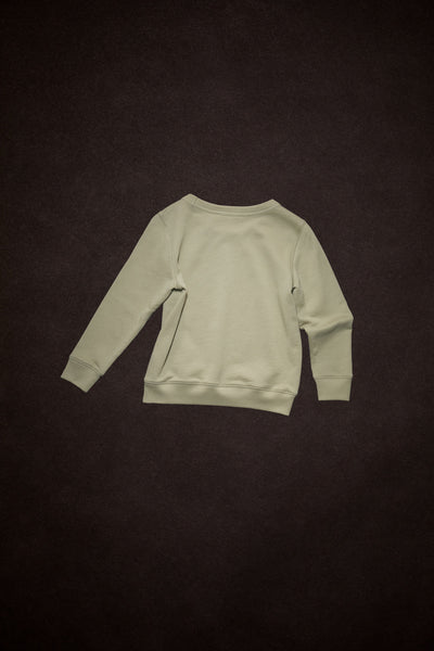 Crew Neck Sweatshirt Eucalyptus Green