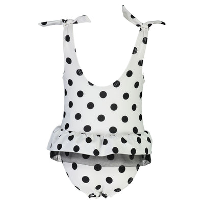 Black & White Spot Skirt Swims
