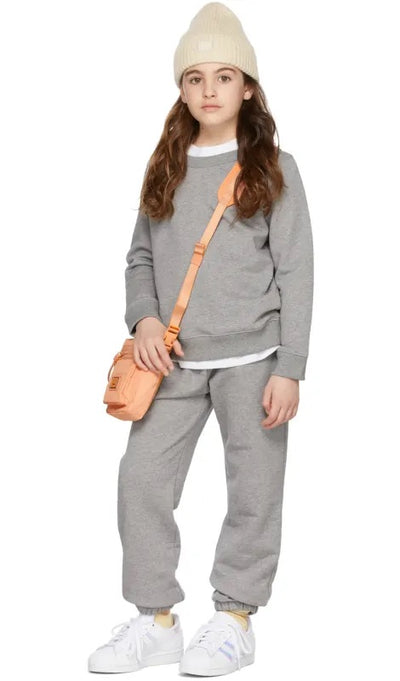 Crew Neck Sweatshirt Light Grey Melange
