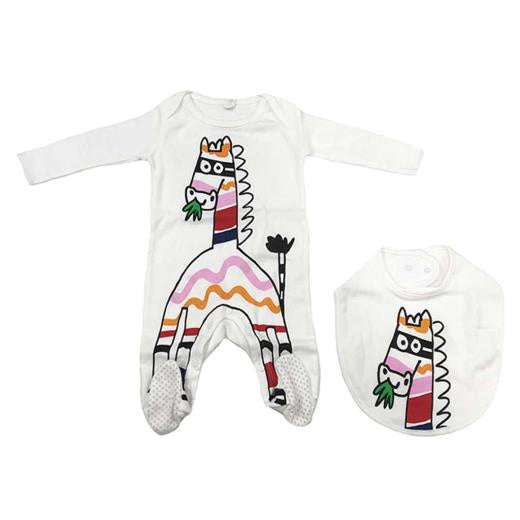 ZEBRA BODYSUIT+BIB SET