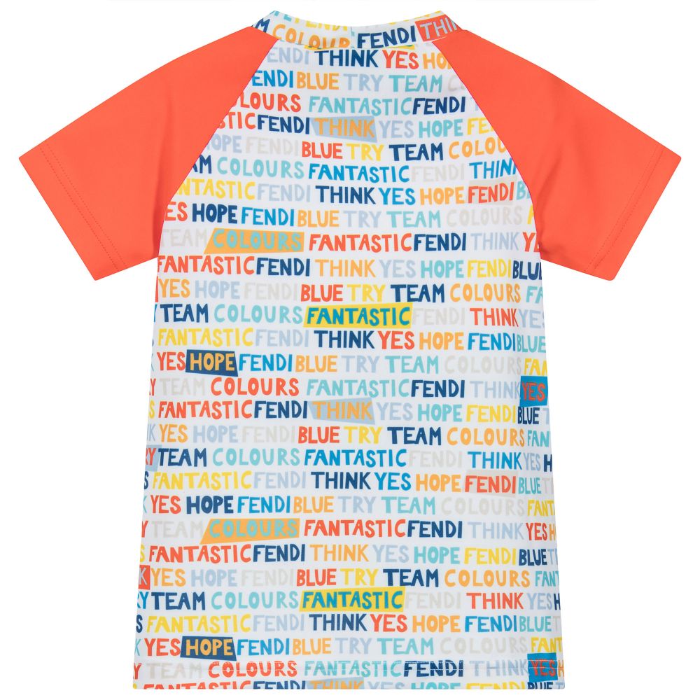 'FANTASIC FENDI' MULTICOLOR PRINT TSHIRT