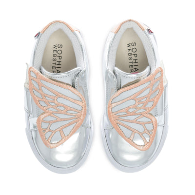 BUTTERFLY LOW TOP INFANT Silver & Rose Gold
