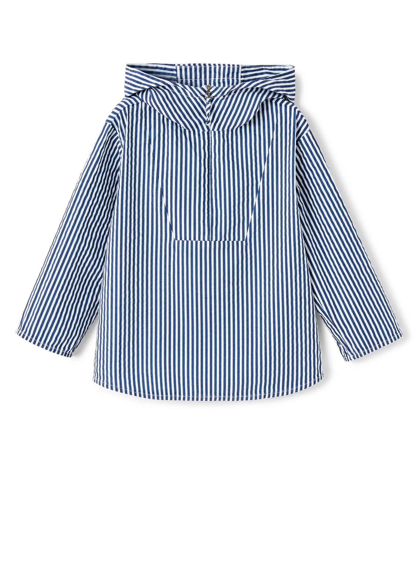 SHIRT L/S WHITE/BLUE