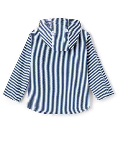 SHIRT L/S WHITE/BLUE