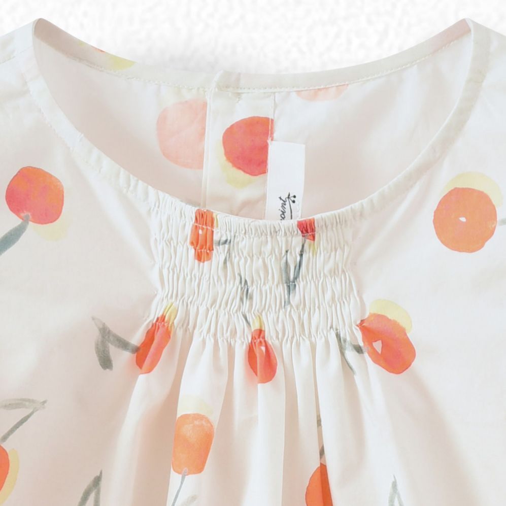 POPLIN BLOUSE POPPY RED