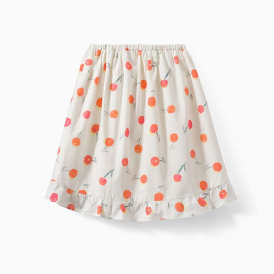 Girls' Printed Wrap Skirt poppy red