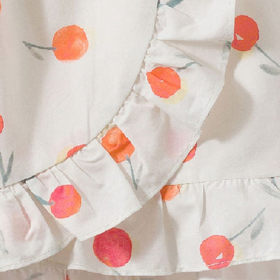 Girls' Printed Wrap Skirt poppy red