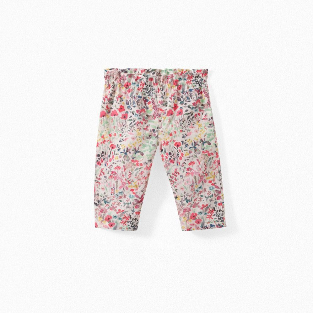 Floral Print Pants Yellow
