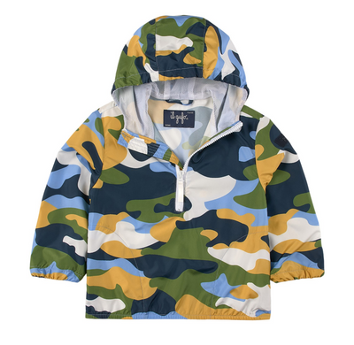 BLUE CAMO PRINT HOODIE