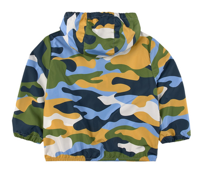 BLUE CAMO PRINT HOODIE