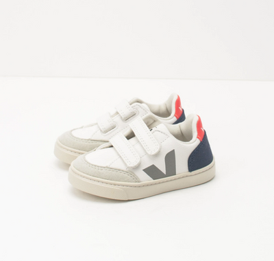 Veja Small V-12 Velcro Chromefree Leather