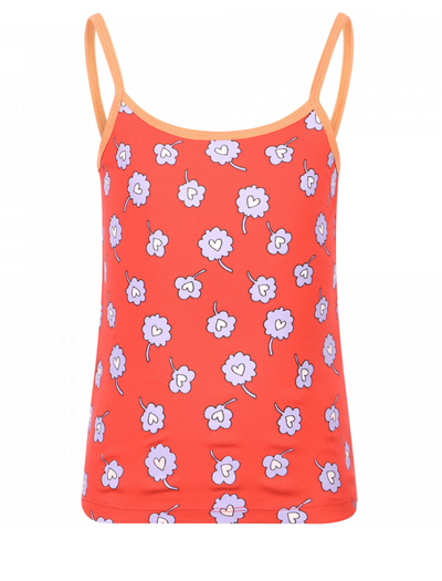 Set of 7 printed cotton vests