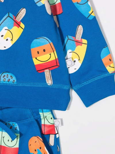 Ice Lolly-print Cotton Tracksuit Set