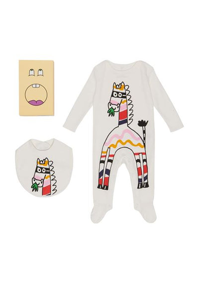 ZEBRA BODYSUIT+BIB SET