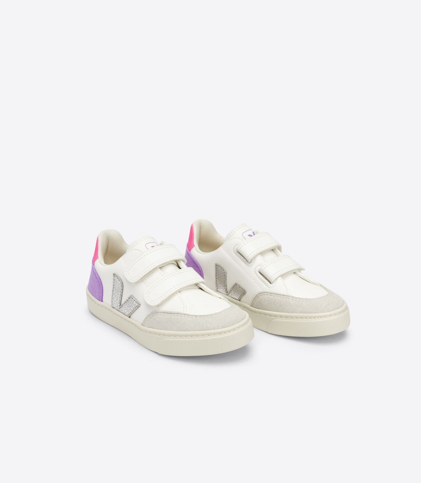VEJA KIDS' SMALL V-12 VELCRO SNEAKER