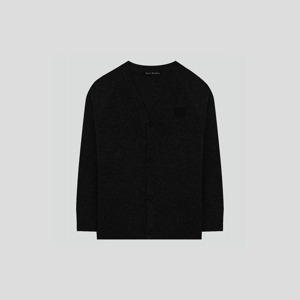 Mini Black Neve Raglan Wool Cardigan