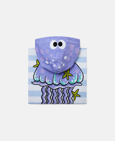 Jellyfish Print Terry Cloth Towel