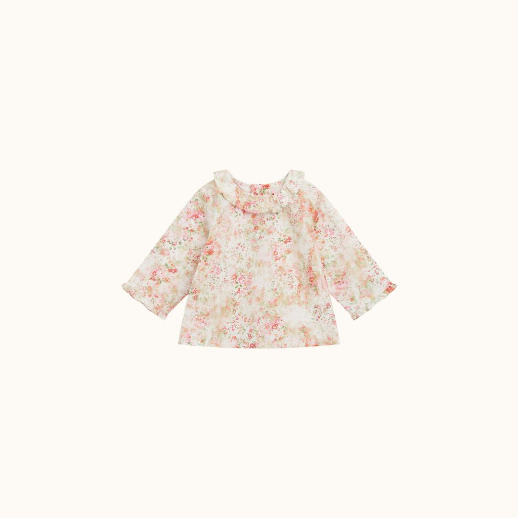 GANITI LIBERTY BLOUSE PINK FLOWERS