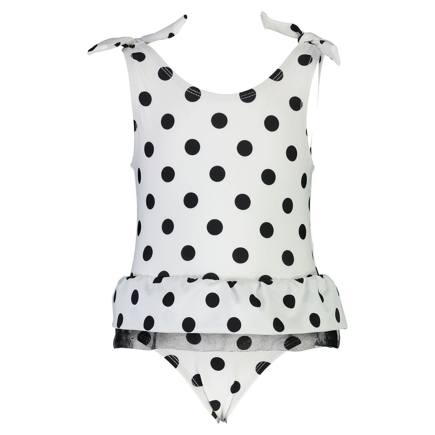 Black & White Spot Skirt Swims