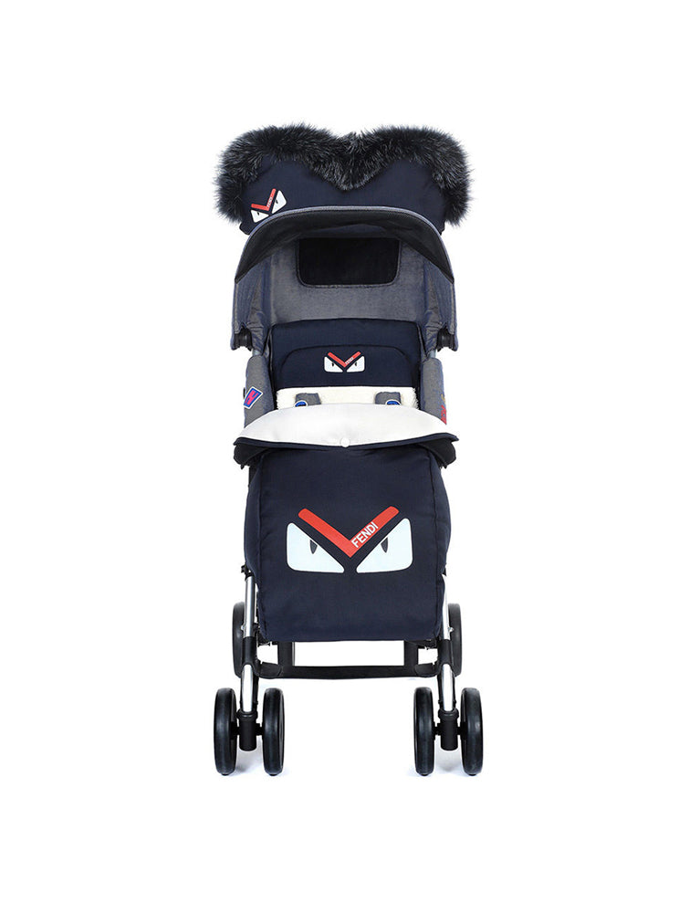 HANDMUFF WITH FUR BLUE