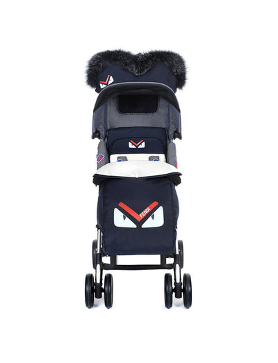 HANDMUFF WITH FUR BLUE